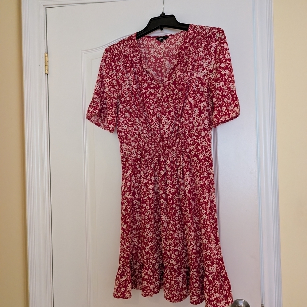 Reitmans Red Floral Mini Dress